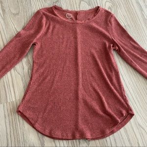 dark pink maurices long-sleeve top